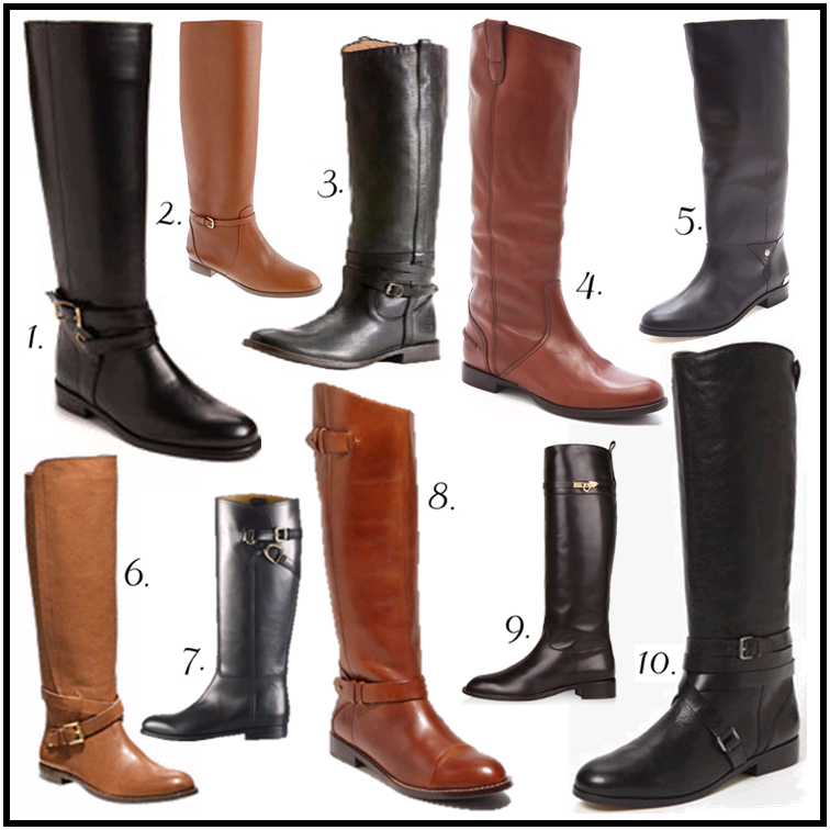 flat riding boots